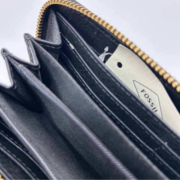 Fossil RFID Logan Zip Wallet Cheetah - Picture 6 of 6